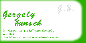 gergely wunsch business card